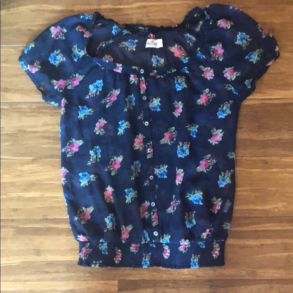 Hollister Floral Blouse
